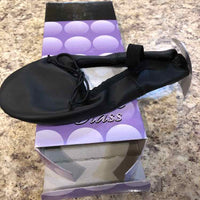 Dance Class Black Solid Child Size 1 Girl's Shoes