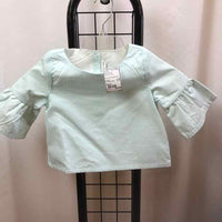 Janie and Jack Baby Blue Stripe Child Size 6 Girl's Shirt
