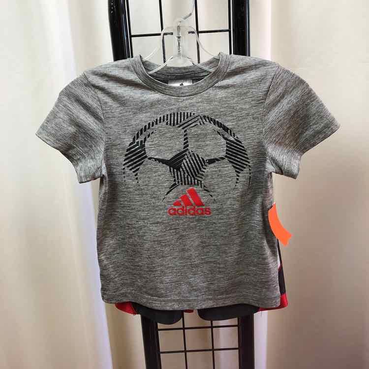 Adidas Gray Logo Child Size 2 Boy's Outfit