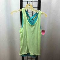 Athelta Girl Lime Green Solid Child Size 7 Girl's Shirt