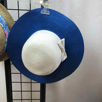Janie and Jack Blue Solid Child Size 4/5 Girl's Hat
