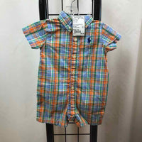 Ralph Lauren Blue Plaid Child Size 3 m Boy's Romper