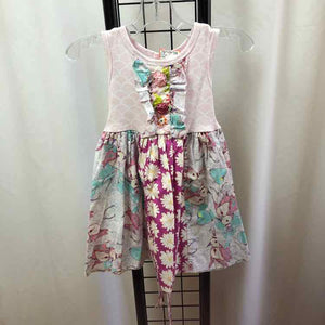 Purrfect Pink Patterned Child Size 4 Girl's Dress