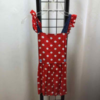 Matilda Jane Red Dotted Child Size 6 Girl's Romper