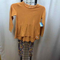 Ruffle butt Yellow Solid Child Size 7 Girl's Outfit