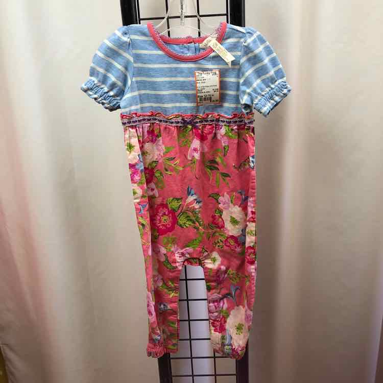 Matilda Jane Blue Stripe Child Size 12-18 m Girl's Outfit