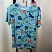 Play by Little Sleepies Baby Blue Patterned Child Size 5 Boy's Shirt