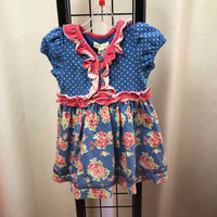 Matilda Jane Blue Dotted Child Size 6-12 m Girl's Dress