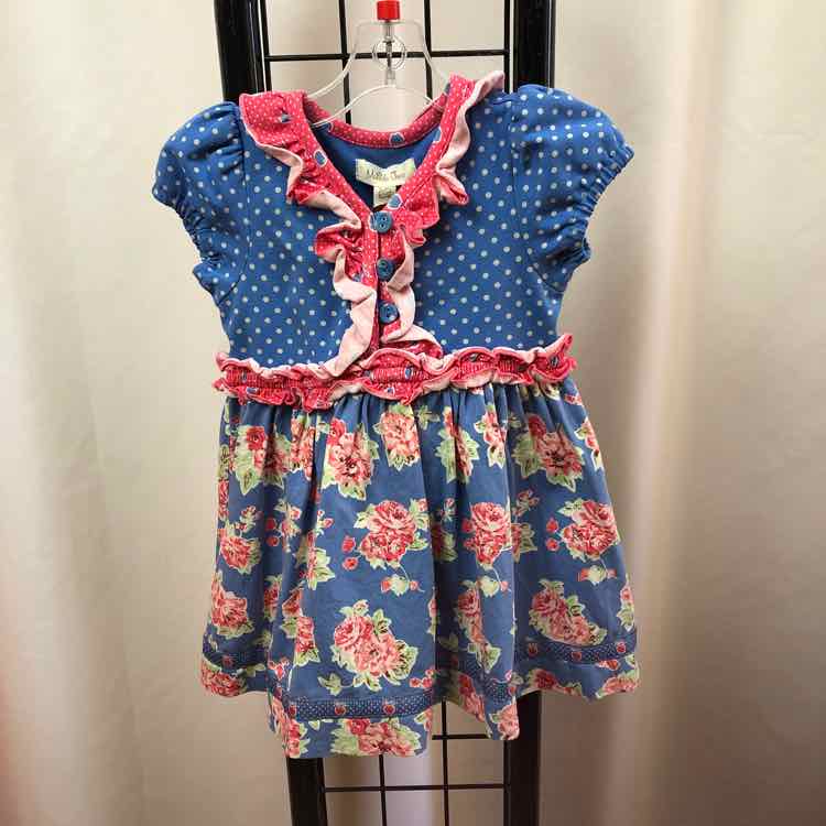 Matilda Jane Blue Dotted Child Size 6-12 m Girl's Dress