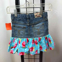 Paris Blues Denim Embroidered Child Size 5 Girl's Skirt
