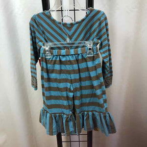 Mustard Pie Blue Stripe Child Size 24 m Girl's Outfit