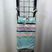 Ivivva Baby Blue Stripe Child Size 6 Girl's Shirt