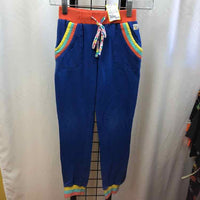 Wild Flowers Blue Solid Child Size 10 Girl's Sweatpants