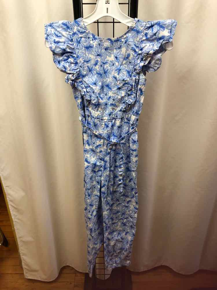 Zara Baby Blue Floral Child Size 10 Girl's Outfit