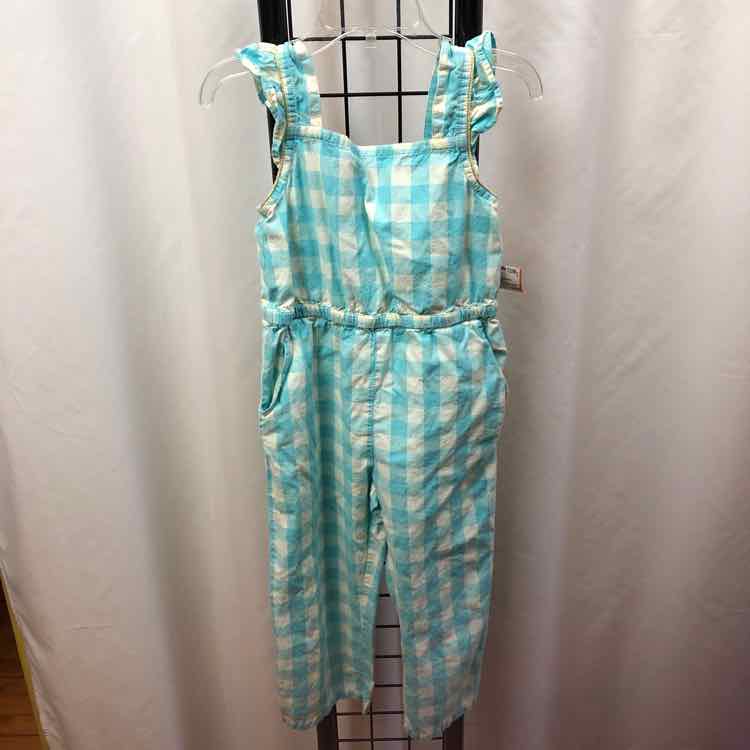 EGG Baby Blue Checkered Child Size 5 Girl's Outfit