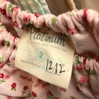Matilda Jane Pink Floral Child Size 2 Girl's Shirt