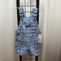 Oshkosh Blue Plaid Child Size 12 m Boy's Overalls