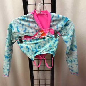 More Than Magic Blue Tye Dye Child Size 6/6X Girl's Swimwear
