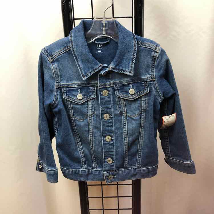 Gap Denim Solid Child Size 4 Girl's Jacket/Blazer