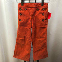 Little Follies Orange Solid Child Size 6 Girl's Pants