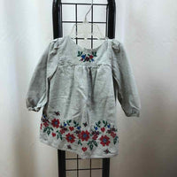 Gap Gray Embroidered Child Size 6-12 m Girl's Dress