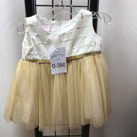 Bonnie Baby White Plaid Child Size 0-3 m Girl's Dress