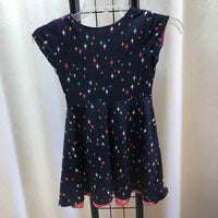 Pink Patterned Child Size 7 Girl's Dress