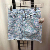 Cat & Jack Baby Blue Floral Child Size 7/8 Girl's Skirt