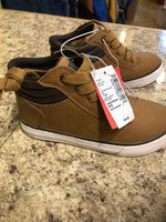 Children's Place Brown Solid Child Size 11 Boy's Shoes
