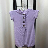 Lou lou Purple Solid Child Size Newborn Girl's Romper