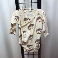 Kate Quinn orangics Cream Patterned Child Size 6-12 m Girl's Shirt