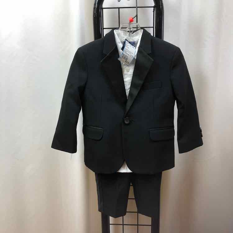 Nautica Black Solid Child Size 24 m Boy's Tuxedo