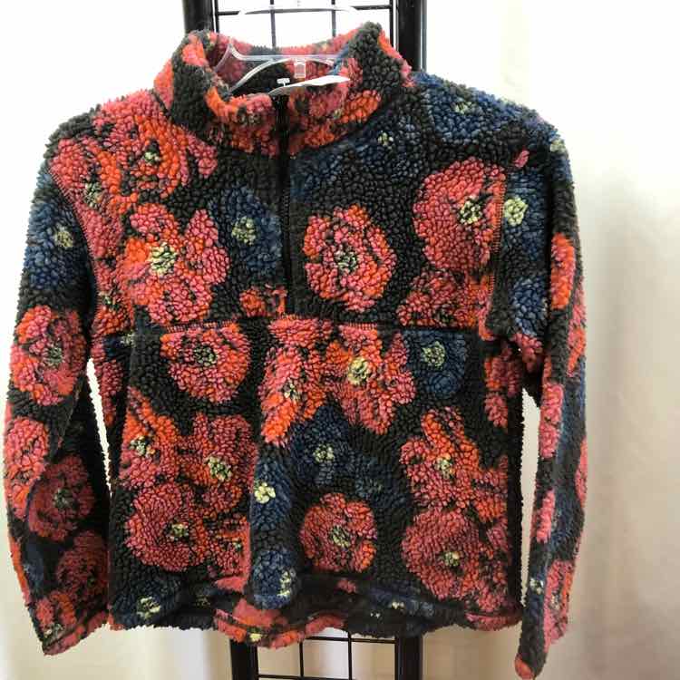 Treasure & Bond Black Floral Child Size 8/10 Girl's Sweatshirt