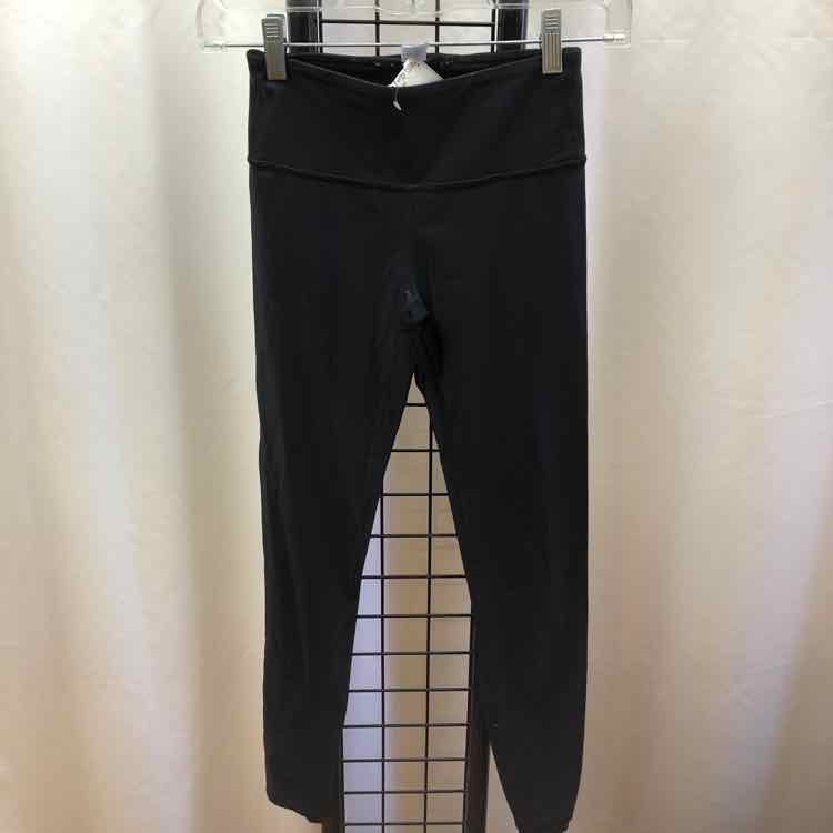 Ivivva Black Solid Child Size 10 Girl's Leggings