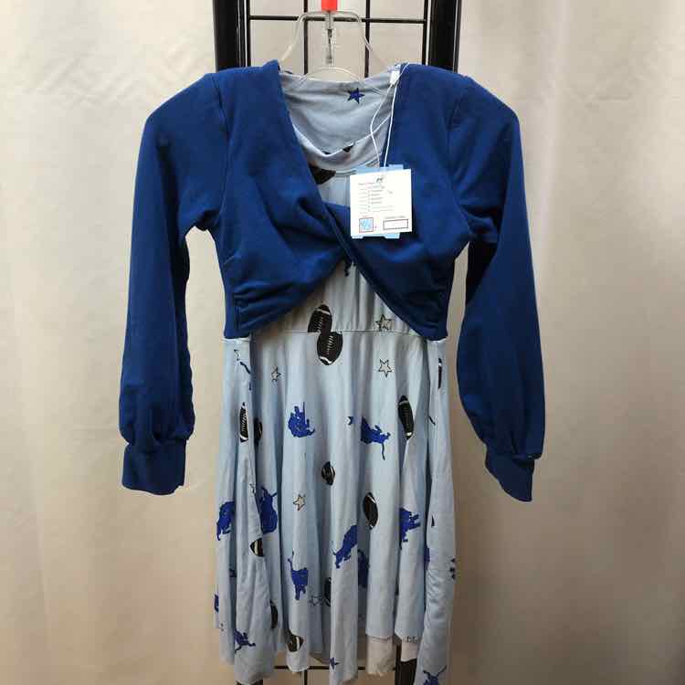 The Teacam Collection Blue Patterned Child Size 4/5 Girl's Dress