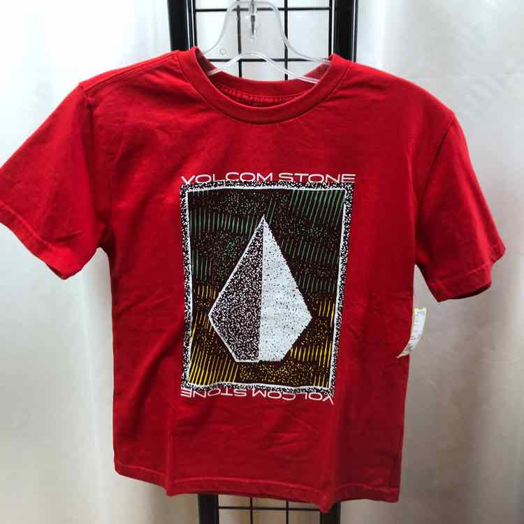 VOLCOM Red Logo Child Size 8 Boy's Shirt