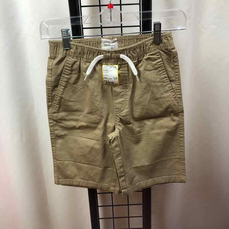 Free Planet Tan Solid Child Size 8 Boy's Shorts