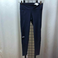 Under Armour Navy Solid Child Size 10 Girl's Leggings