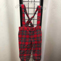 Janie and Jack Red Plaid Child Size 6-12 m Boy's Pants