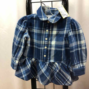 Ralph Lauren Blue Plaid Child Size 9 m Girl's Shirt