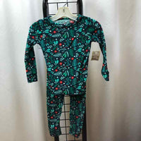 Cat & Jack Green Floral Child Size 3 Girl's Pajamas