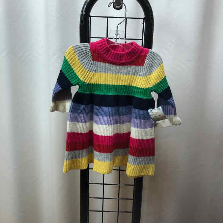Gap Rainbow Stripe Child Size 0-3 m Girl's Dress