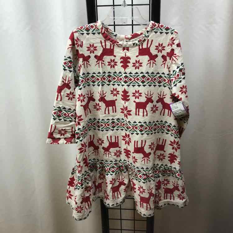 Hanna Andersson White Christmas Child Size 4 Girl's Dress