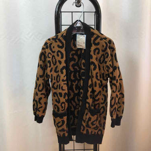Old Navy Brown Animal Print Child Size 5 Girl's Sweater