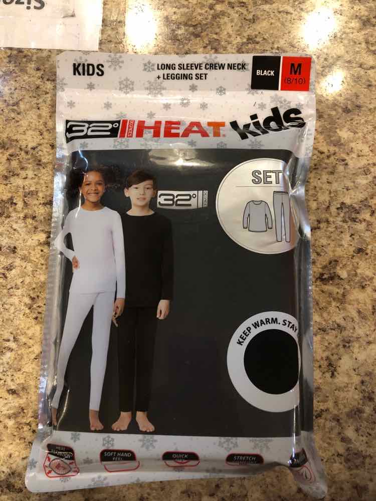 32 Degree Black Solid Child Size 8/10 Girl's Pajamas