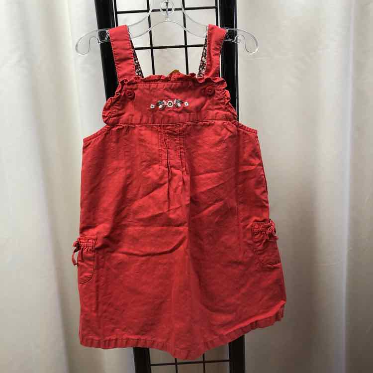 Janie and Jack Red Solid Child Size 18 m Girl's Dress