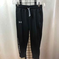 Under Armour Black Logo Child Size 7/8 Boy's Sweatpants