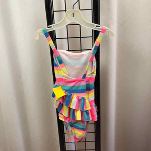 Cat & Jack Rainbow Stripe Child Size 4 Girl's Swimwear