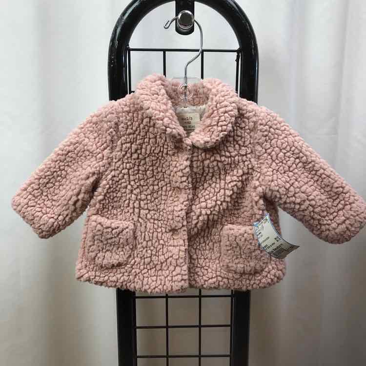 Zara Baby Pink Solid Child Size Newborn Girl's Jacket/Blazer