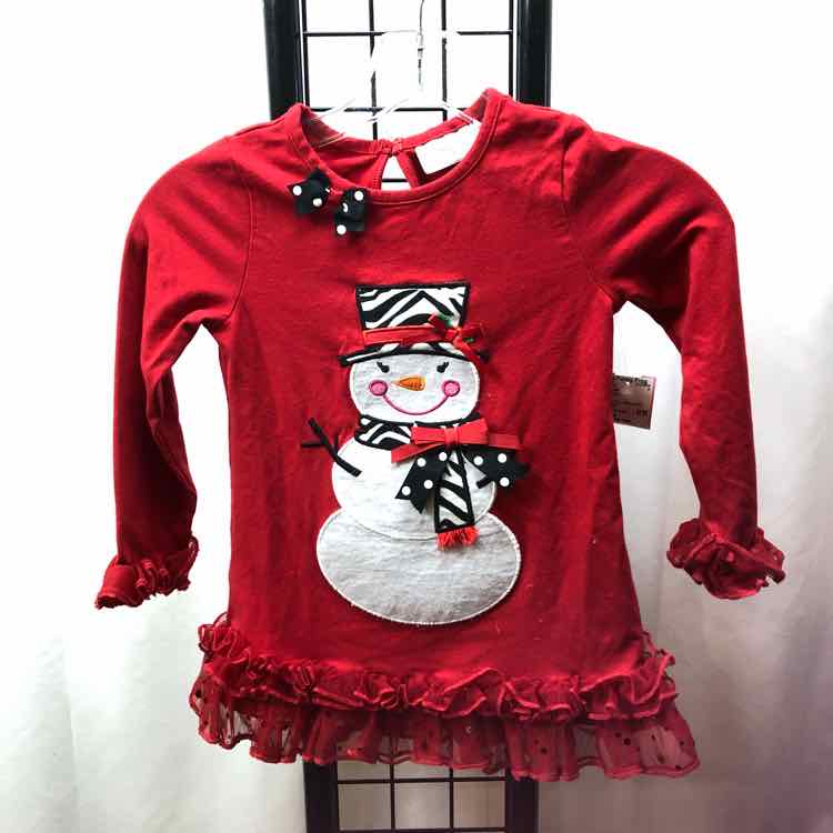 Emily Rose Red Patch Child Size 5 Girl's Shirt